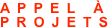 APPEL À PROJETS